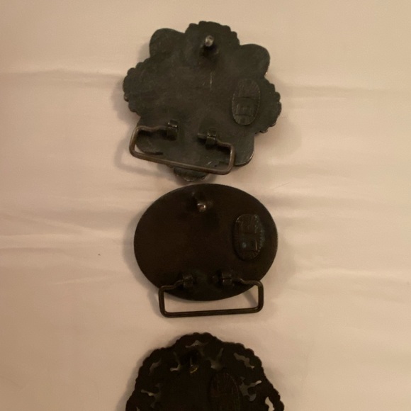 Three Beth Frank handmade belt buckles main image 11